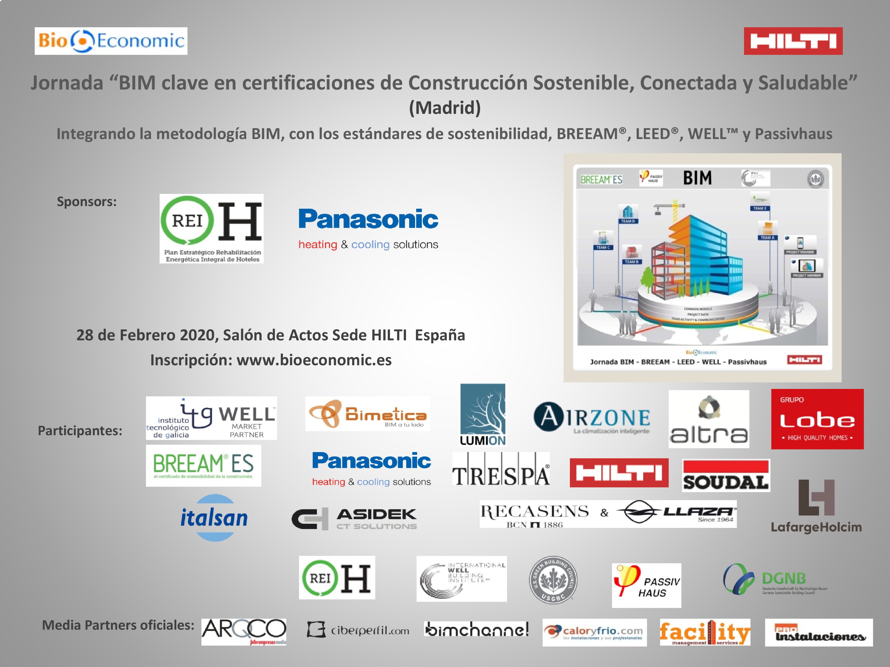 Jornada “BIM clave en certificaciones de Construcción Sostenible, Conectada y Saludable” Madrid